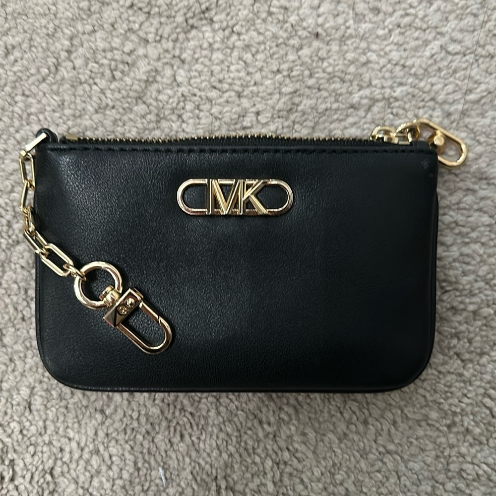 black and gold micheal kors wallet